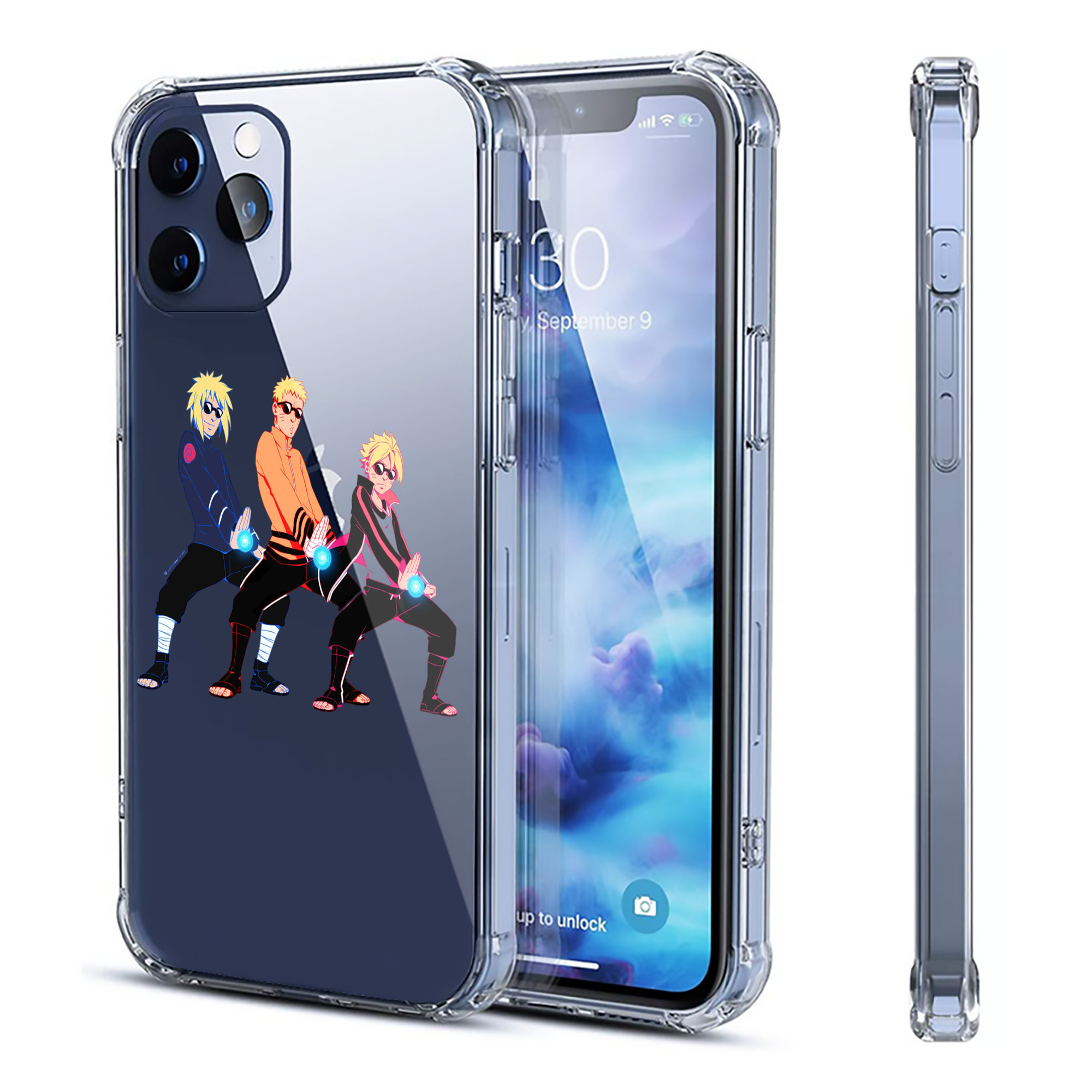 （画像用） NARUTO -ナルト- うずまき ナルト Uzumaki Naruto 【iPhone 12シリーズ対応】透明スマホケース（クリアソフトケース）